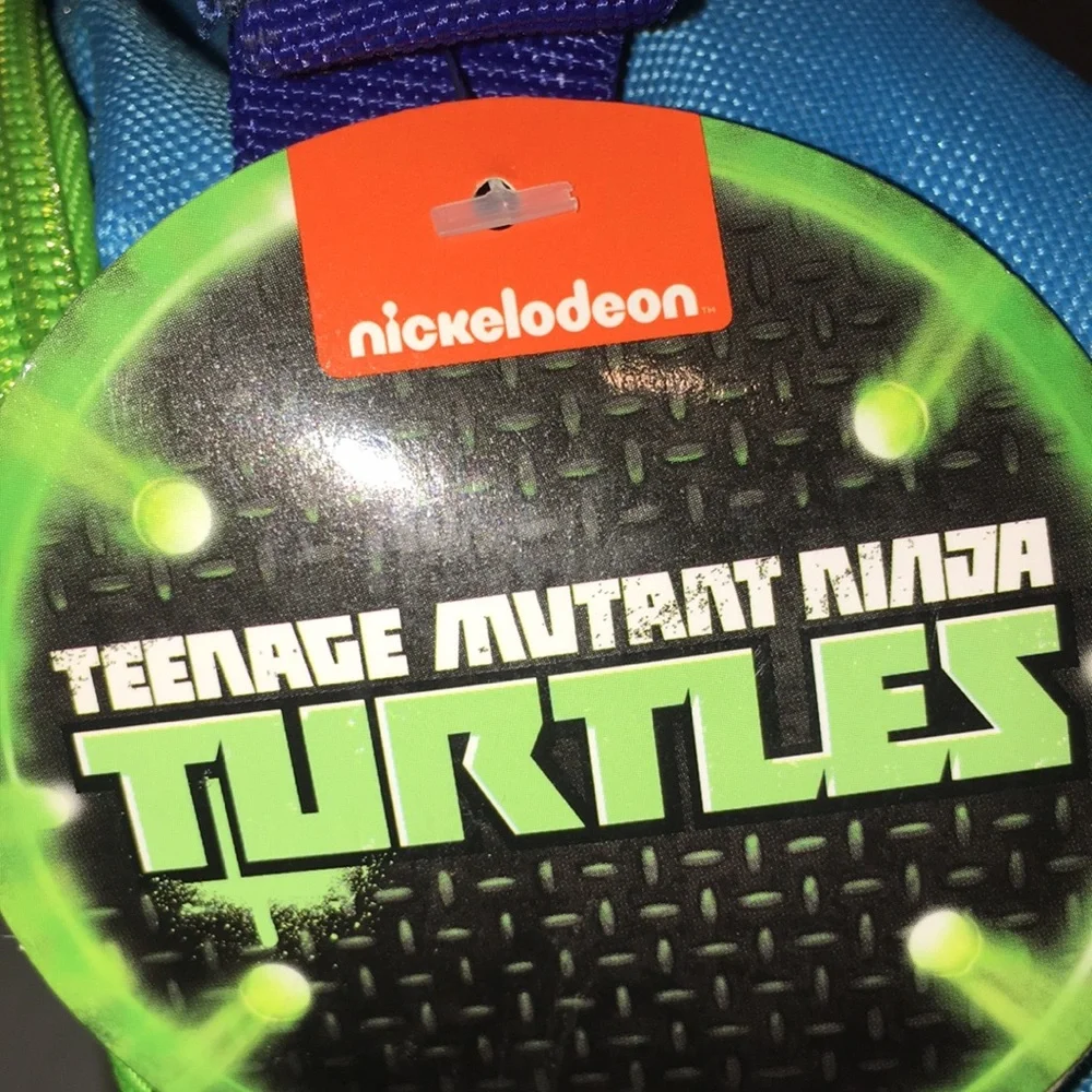 Kids Blue & Green Lunch Bag ninja turtles nwt